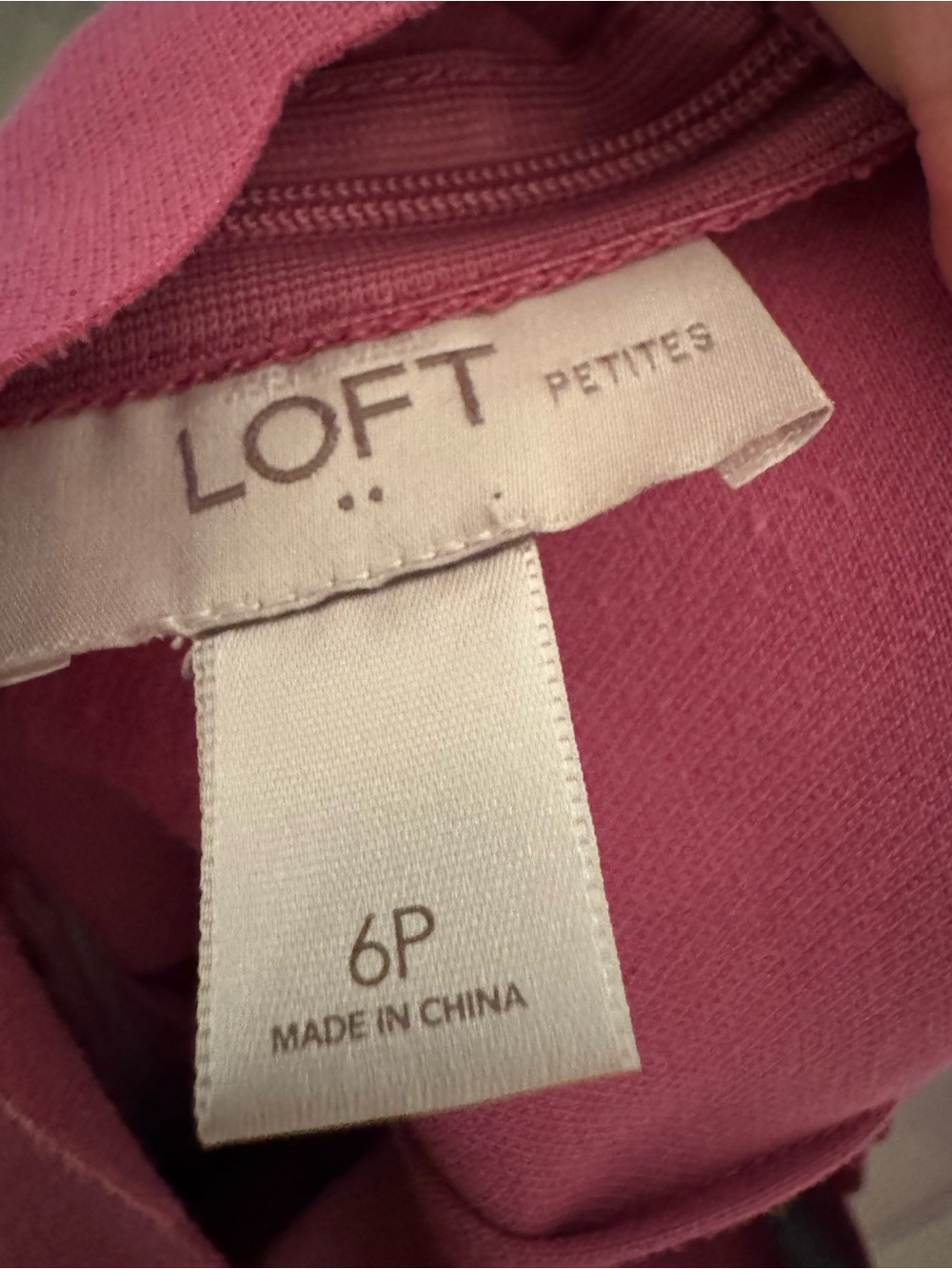 LOFT Raspberry Scallop Sheath Dress - Picture 6 of 6